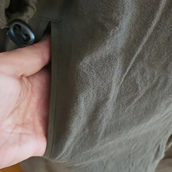 NWOT Linen Style Olive Green Overalls Jumpsuit - Picture 7 of 12